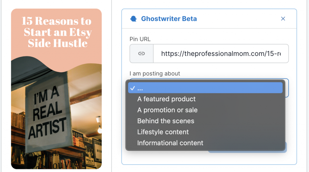 Tailwind Ghostwriter Example Step 2