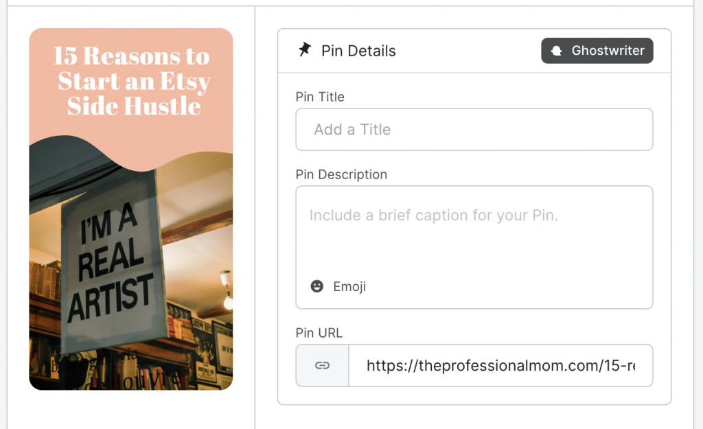 Blank Pin Description Example Step 1
